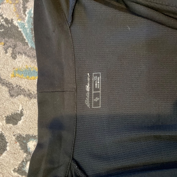 Eddie Bauer Black Open Front Travex Cardigan Sweater, Size XS - Picture 3 of 3